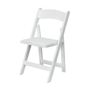 White Wood Folding Chairs WC201W