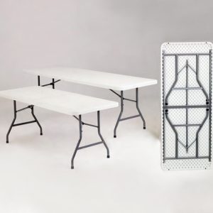 6FT Plastic Blow Mold Rectangular Folding Tables PT401