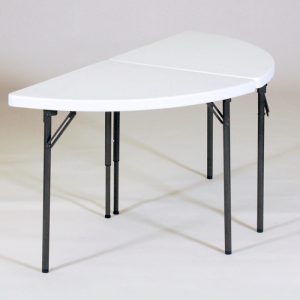Halfmoon Plastic Folding Tables PT504
