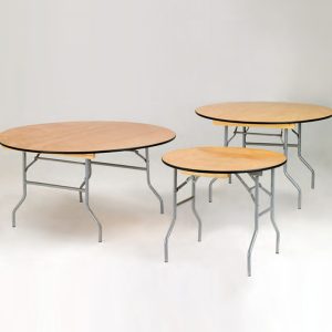 Wood Round Banquet Folding Tables WT502